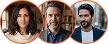 Avatars van tevreden Éclaissance gebruikers